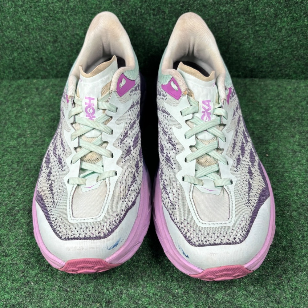 Hoka Speedgoat 5 Womens 7.5 D Wide Trail Running Shoes Blue Purple 1123158 - Picture 3 of 8